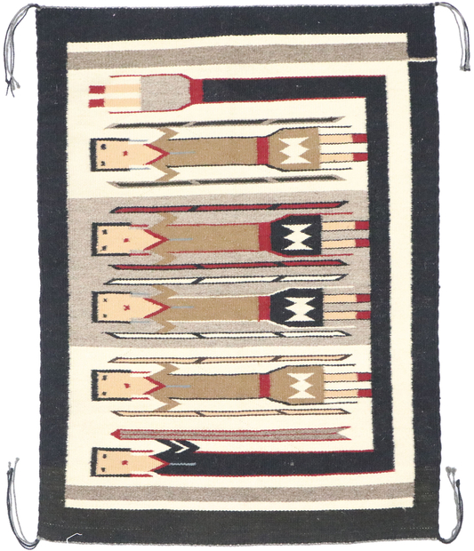 2 x 3 Vintage Navajo Yeibichai Kilim Rug 77871