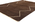 5 x 8 Vintage Dark Brown Turkish Moroccan Rug 77683
