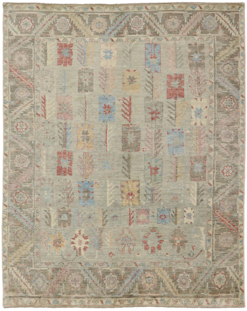 9 x 12 Vintage-Inspired Oushak Rug 80674