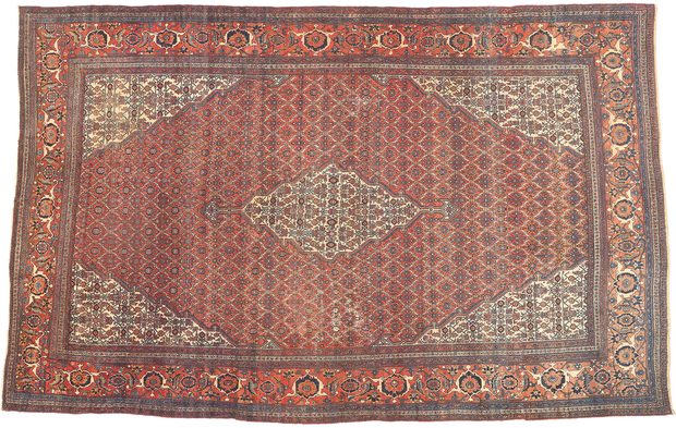13 x 20 Oversized Antique Persian Bibikabad Rug 78091