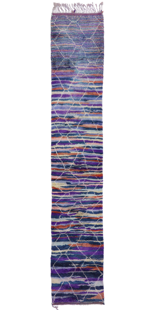 3 x 14 Colorful Beni Mrirt Moroccan Rug 21094