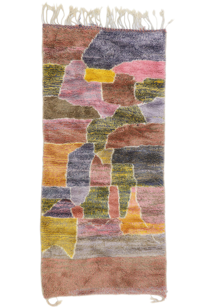 3 x 7 Colorful Abstract Moroccan Rug 21110