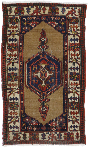 4 x 6 Antique Persian Malayer Rug 78023