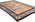 4 x 7 Vintage Orange Chinese Baotou Rug 78027