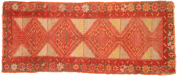 1 x 3 Vintage Turkish Yastik Rug 51179