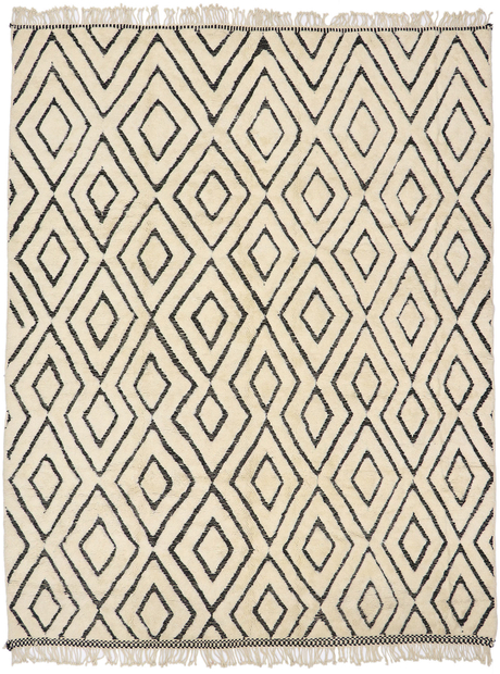 10 x 13 Modern Beni Mrirt Moroccan Rug 21158