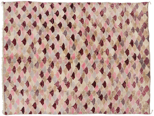 10 x 13 Modern Beni Mrirt Moroccan Rug 21174