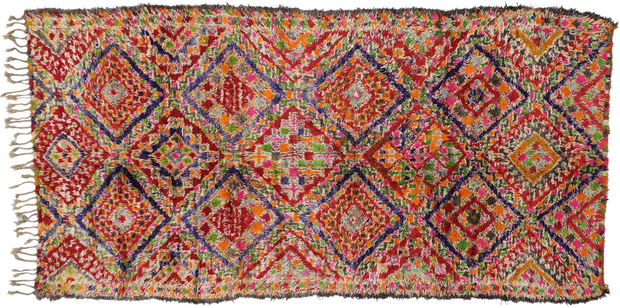 7 x 14 Vintage Beni MGuild Moroccan Rug 21233