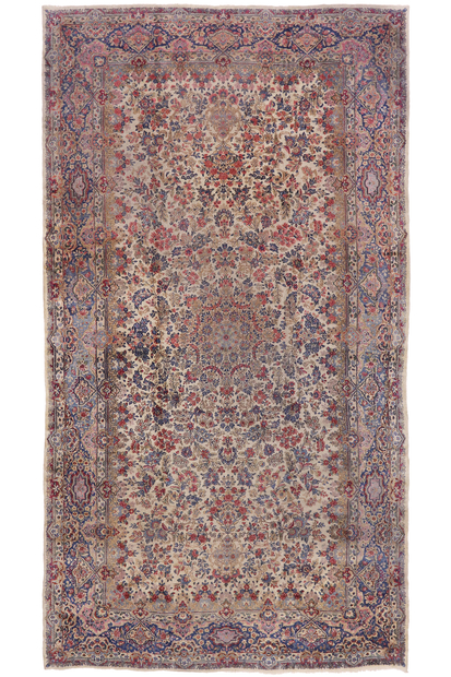 10 x 18 Antique Persian Kerman Rug 77652