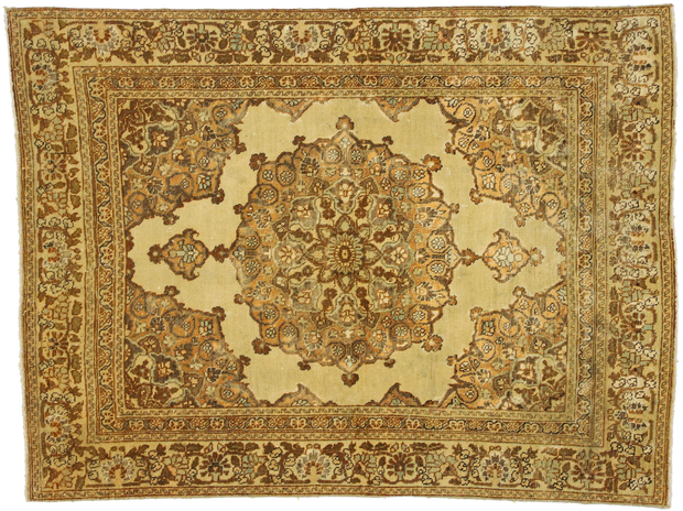 4 x 5 Vintage Tabriz Rug 51173