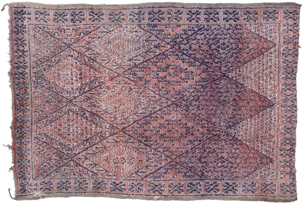 7 x 10 Vintage Beni MGuild Moroccan Rug 21447