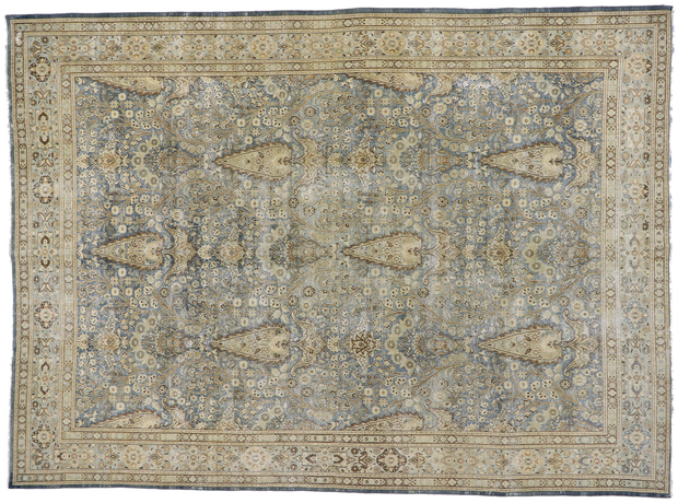 9 x 13 Antique Persian Khorassan Rug 60937