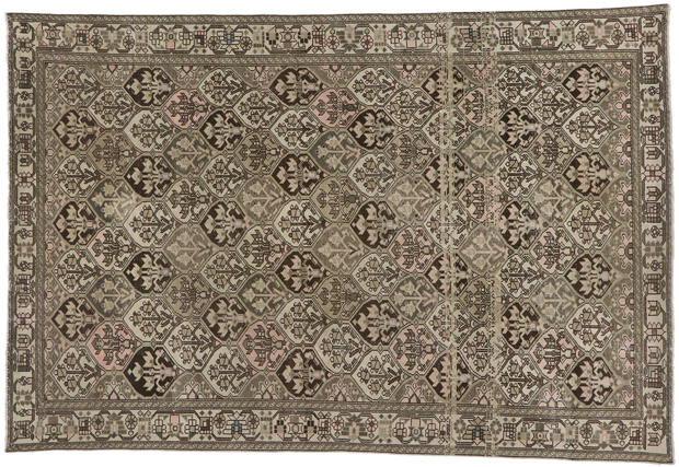 7 x 10 Antique Persian Bakhtiari Rug 60942