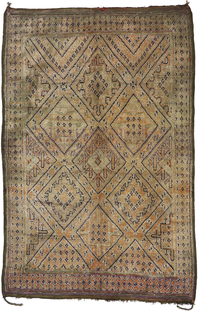 7 x 11 Vintage Beni MGuild Moroccan Rug 21198