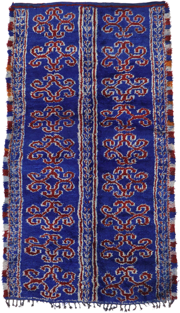 7 x 12 Vintage Blue Moroccan Rug 21205