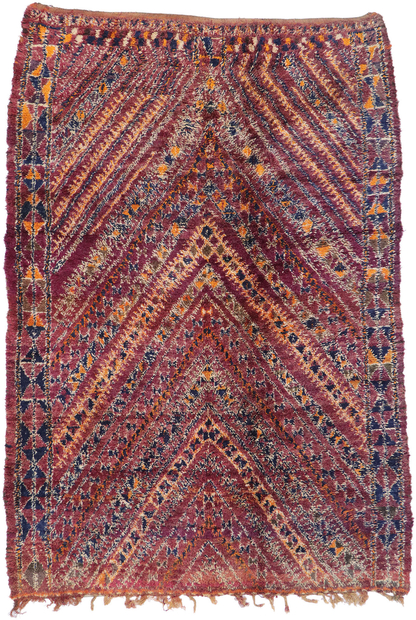 7 x 10 Vintage Moroccan Rug 21324