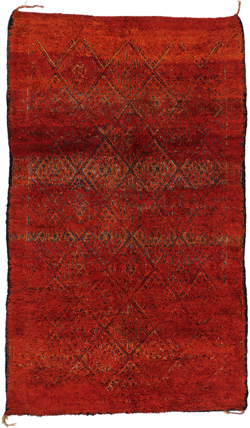 7 x 12 Vintage Red Moroccan Rug 21333