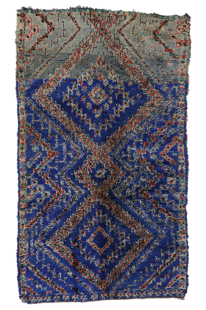 6 x 11 Vintage Blue Beni MGuild Moroccan Rug 21290