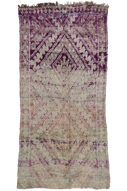 5 x 10 Purple Vintage Moroccan Rug 21296