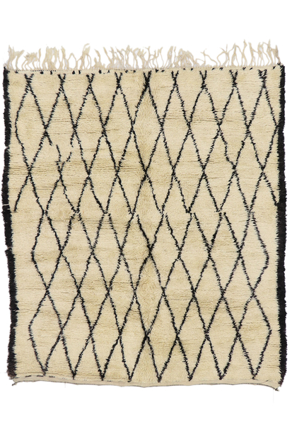 6 x 7 Beni Ourain Moroccan Rug 21349