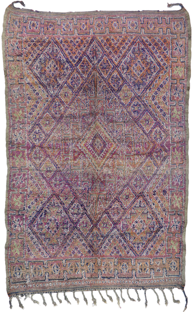 7 x 10 Vintage Beni MGuild Moroccan Rug 21419