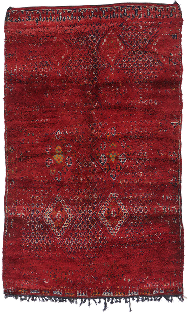 6 x 10 Vintage Red Beni MGuild Moroccan Rug 21274