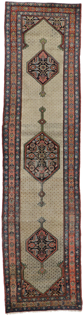 4 x 14 Antique Persian Malayer Runner 78119