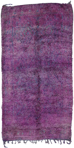 6 x 12 Vintage Purple Beni MGuild Moroccan Rug 21503