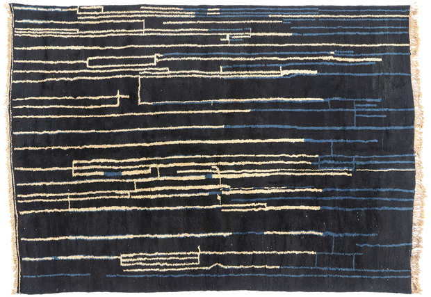 10 x 14 Modern Beni Mrirt Moroccan Rug 21646