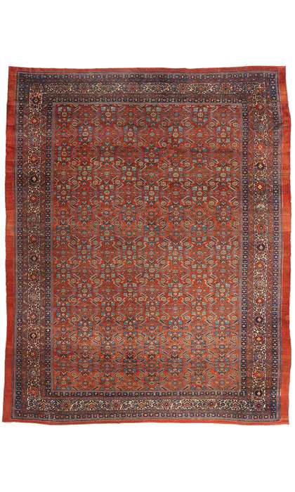 10 x 13 Late 19th Century Antique Persian Bibikabad Rug 79205