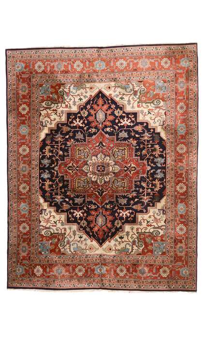 12 x 15 Antique Persian Heriz Rug 74402