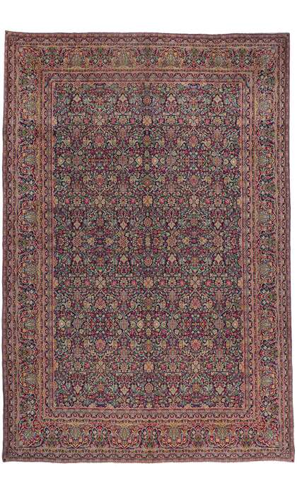 11 x 17 Antique Persian Kerman Rug 61202