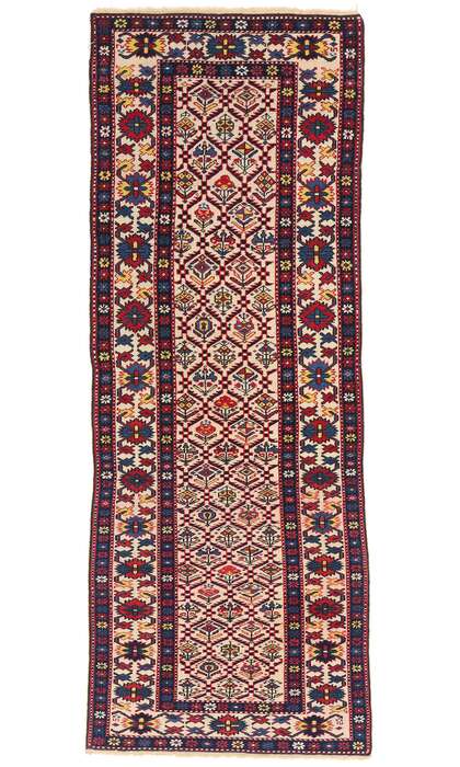 2 x 6 Late 19th Century Antique Caucasian Shirvan Rug 79191