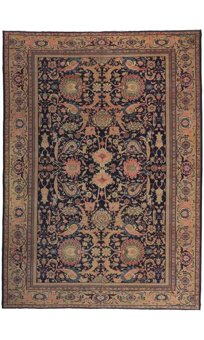 12 x 16 Late 19th Century Antique Persian Sultanabad Mahal Rug 78350
