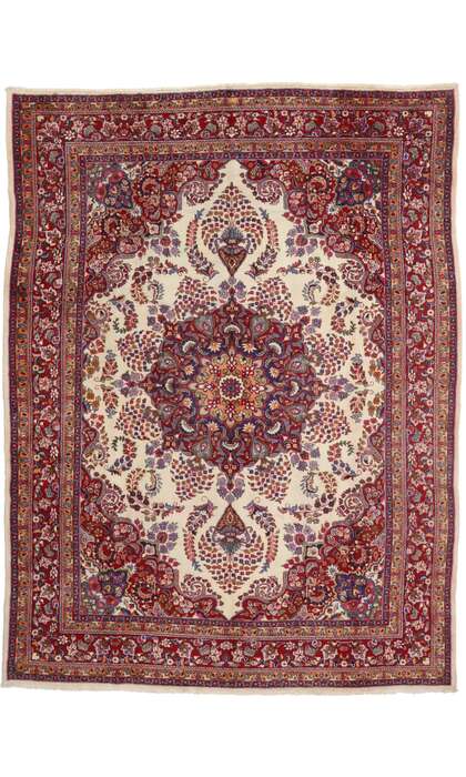 10 x 13 Vintage Persian Khorassan Rug 75921
