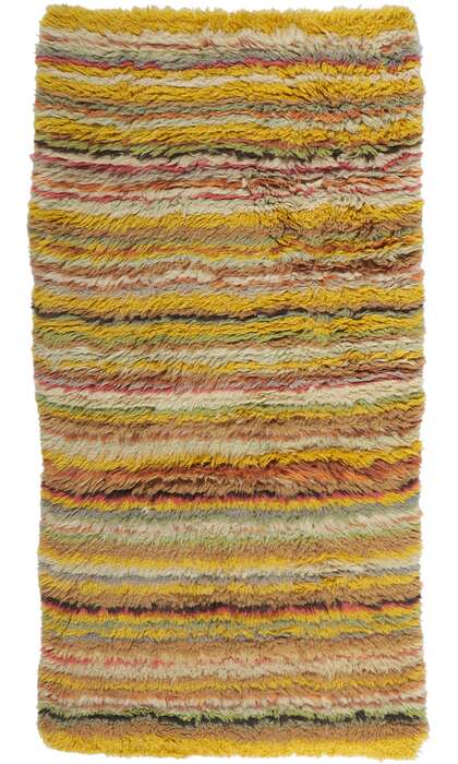 3 x 5 Vintage Swedish Rya Rug 78166