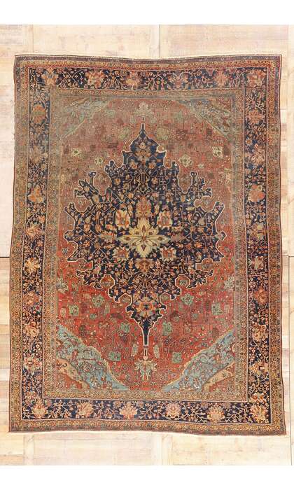 9 x 12 Late 19th Century Antique Persian Farahan Rug 79211