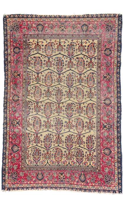 3 x 5 Late 19th Century Antique Persian Kerman Rug 79259