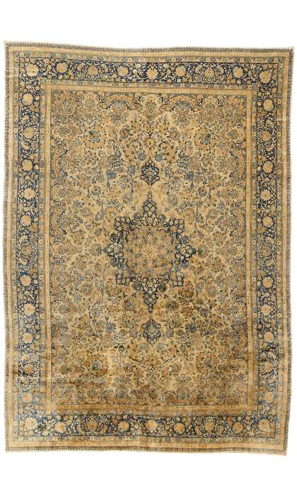10 x 14 Late 19th Century Antique Persian Lavar Kerman Rug 73582