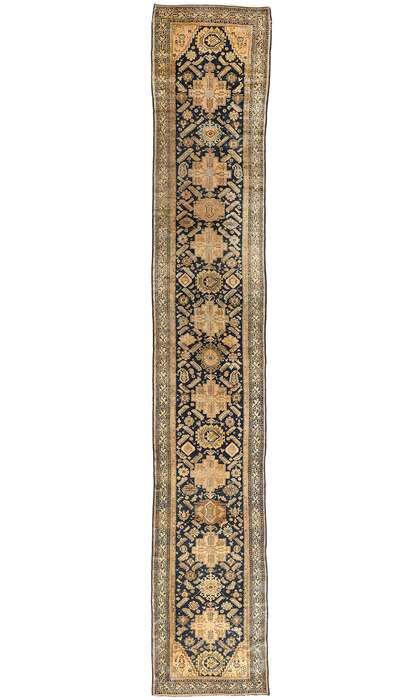3 x 20 Late 19th Century Antique Persian Malayer Rug 90038