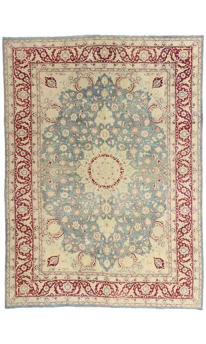 8 x 11 Antique Persian Tabriz Rug 60874
