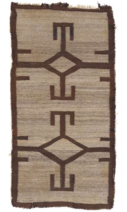 2 x 3 Late 19th Century Antique Transitional Navajo Rug 79216