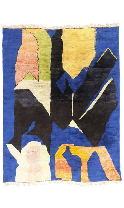 10 x 13 Modern Abstract Beni Mrirt Moroccan Rug 21649