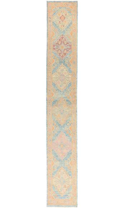 3 x 20 Modern Colorful Turkish Oushak Rug 54018