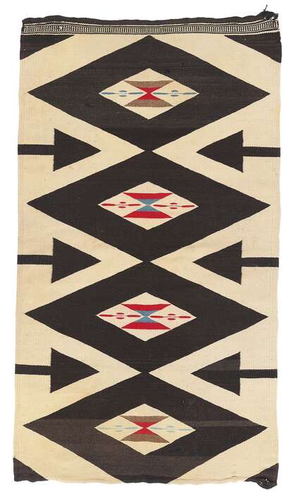 2 x 4 Antique New Mexico Rio Grande Chimayo Rug 79215