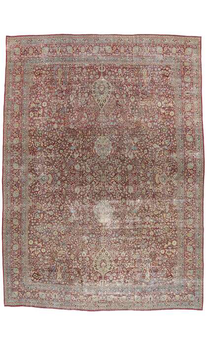 12 x 16 Late 19th Century Antique Persian Kerman Rug 51527