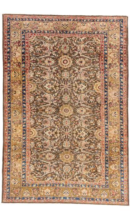 6 x 8 Vintage Earth-Tone Malayer Rug 79245