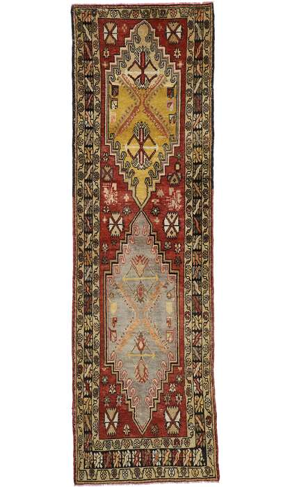 3 x 11 Vintage Turkish Oushak Rug 52405