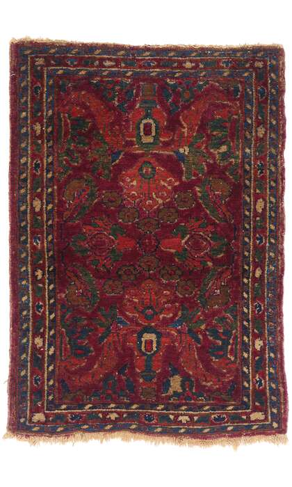 2 x 3 Antique Persian Borchelou Hamadan Rug 79271