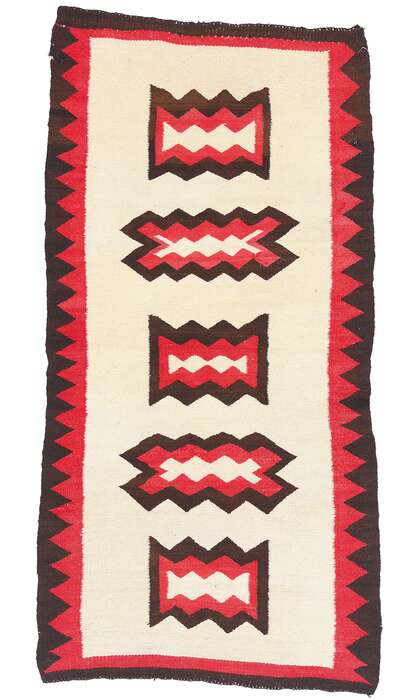3 x 5 Antique Ganado Navajo Rug 79286